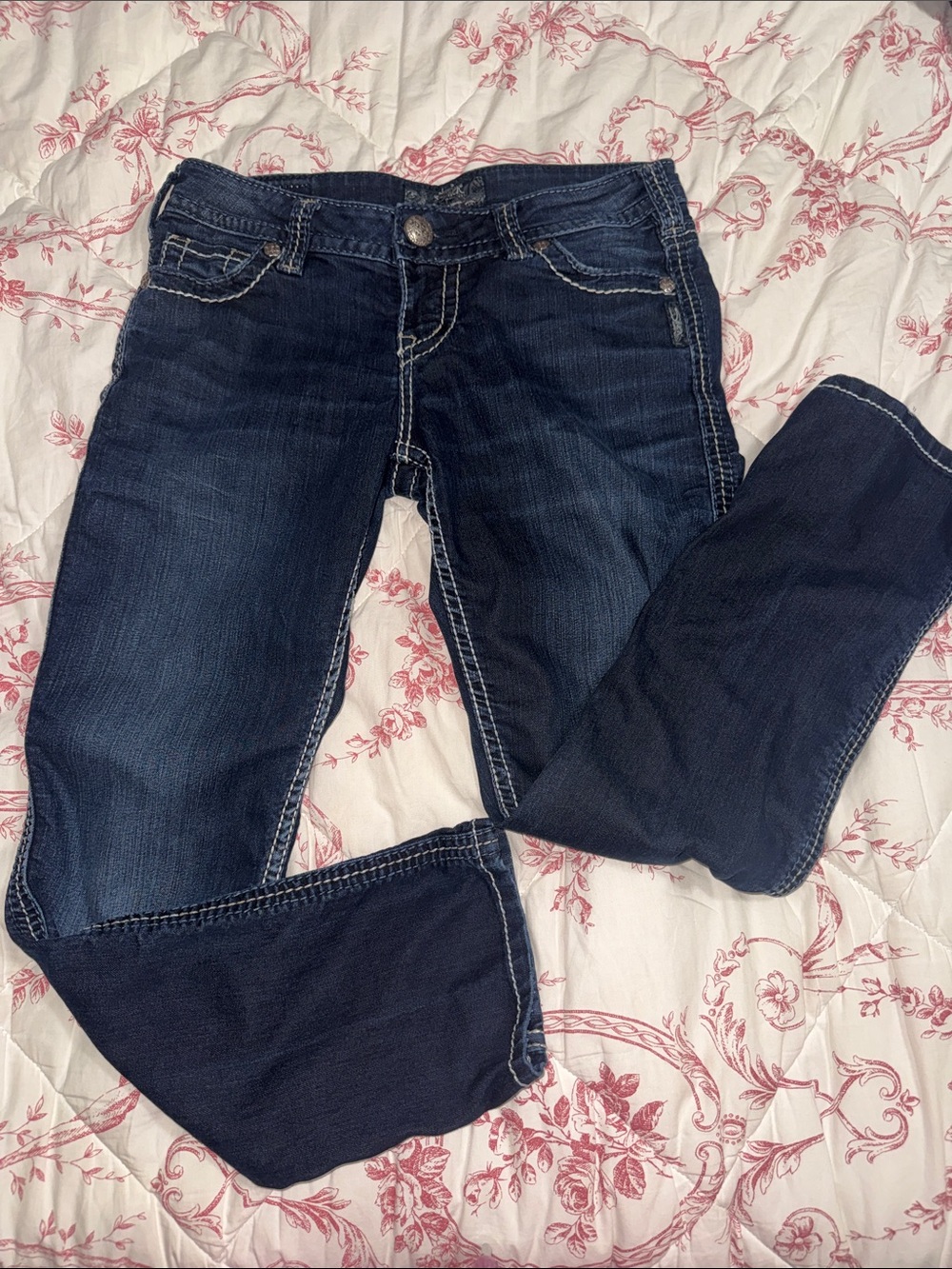Silver Jeans Dark Indigo Skinny Jeans